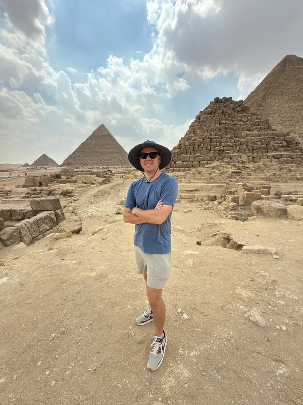 Eric at the Pyramids of Giza